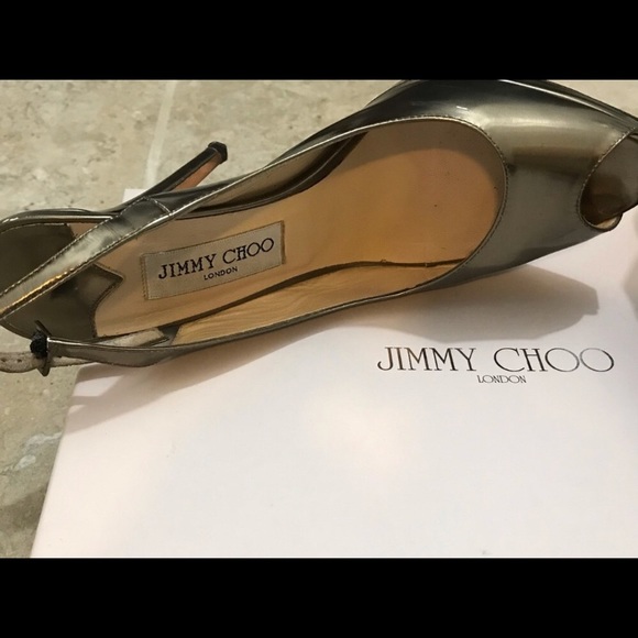 Jimmy Choo Metallic Heels - Picture 3 of 7